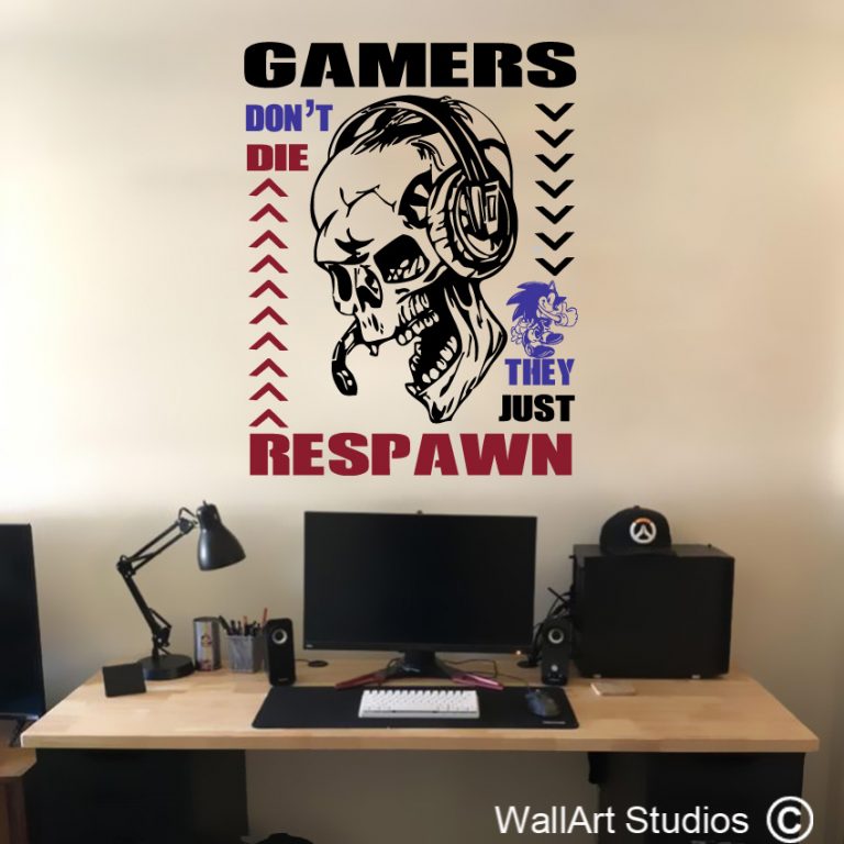 Gamer Wall Decals Gamer Wall Art WallArt Studios
