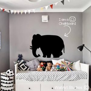 Chalkboard Elephant Wall Decal