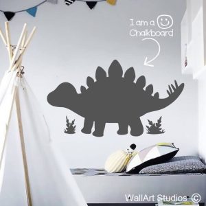 Chalkboard Stegosaurus Dinosaur Wall Sticker