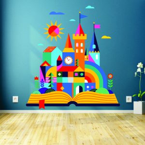 Castle Book Wall Sticker