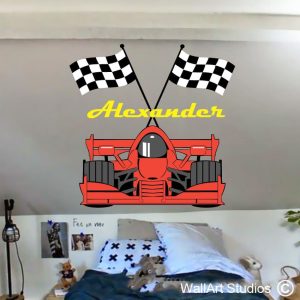 Formula 1 Car Racing Wall Sticker