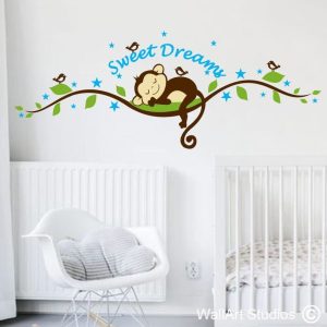 Sleeping Monkey with Birds