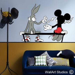 Stoner Bugs & Mickey Wall Decal