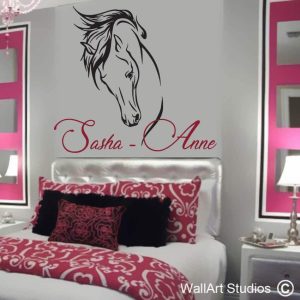Horse Decal Personalized Name