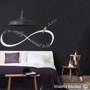 Infinity We're Simply Meant to Be wall decal