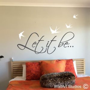 Let it Be wall art sticker