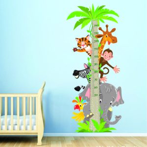 Growth Chart with Cool Animals