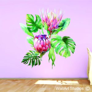 Protea's & Leaves Peel & Stick