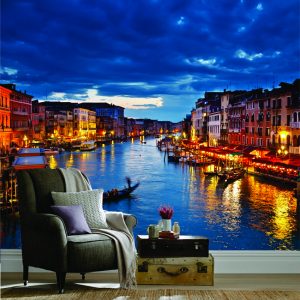 Venice Canal Wall Mural