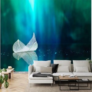 Transparent Leaf Wall Mural