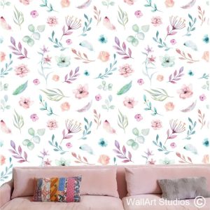 Floral Print Wallpaper