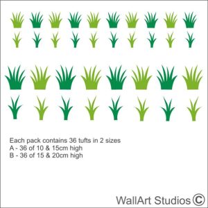 Grass Tufts Wall Stickers